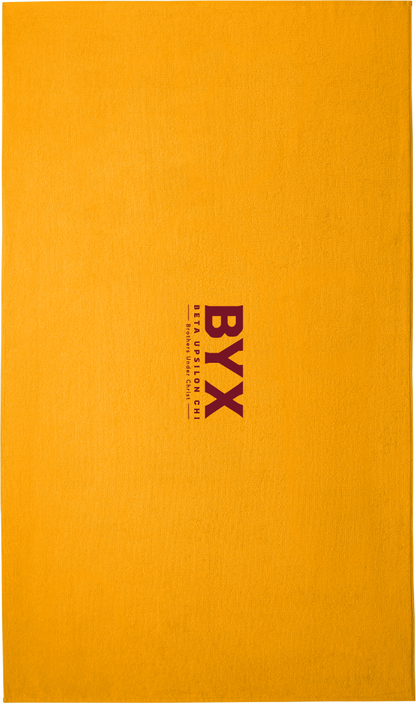 Beta Upsilon Chi Lettered Beach Towels