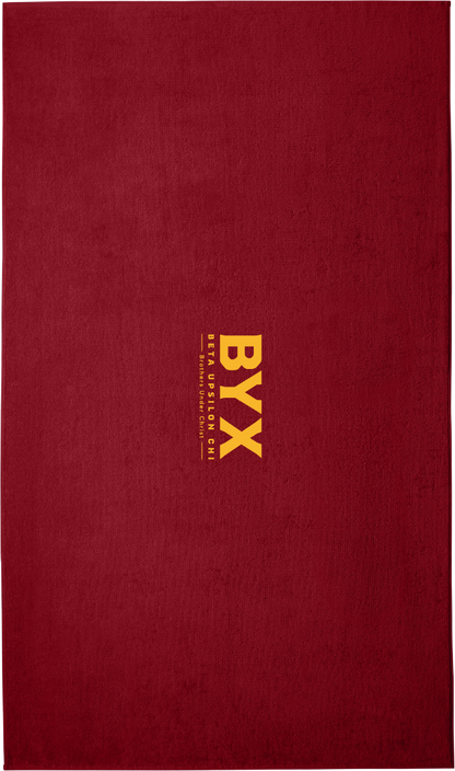 Beta Upsilon Chi Lettered Beach Towels