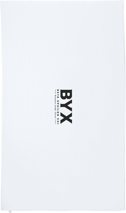 Beta Upsilon Chi Lettered Beach Towels