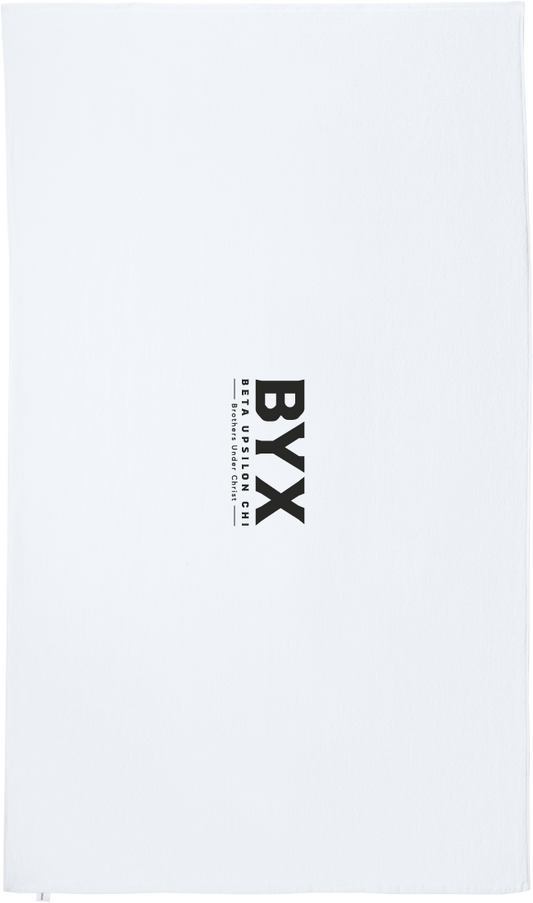 Beta Upsilon Chi Lettered Beach Towels