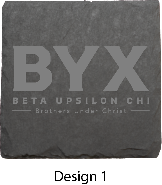 Beta Upsilon Chi Stone Coasters - 4-Pack