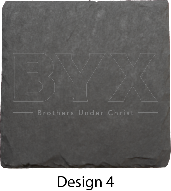 Beta Upsilon Chi Stone Coasters - 4-Pack