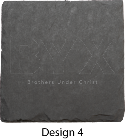 Beta Upsilon Chi Stone Coasters - 4-Pack