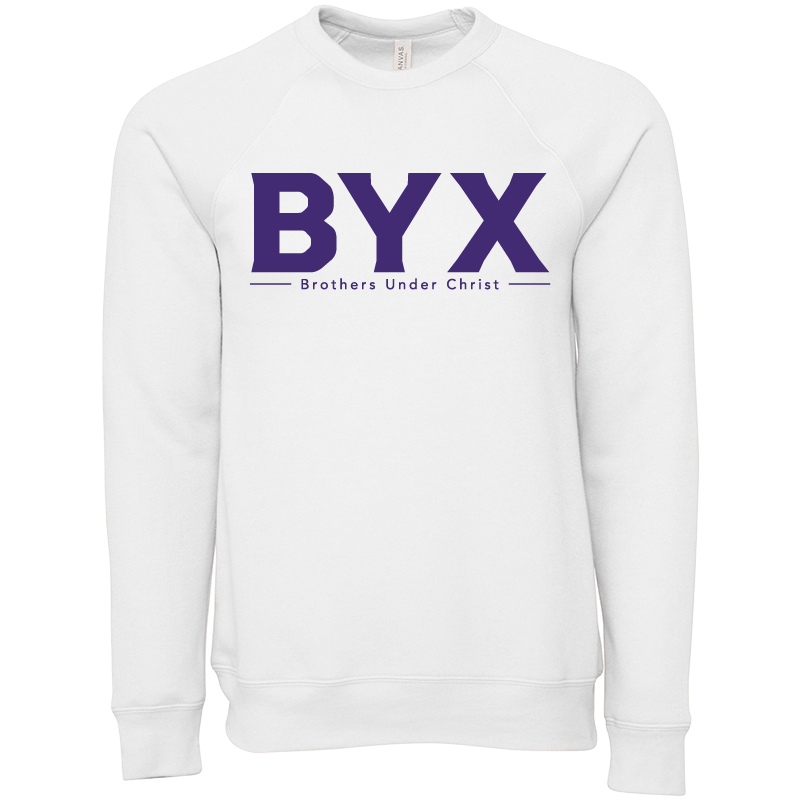 Beta Upsilon Chi Lettered Crewneck Sweatshirts