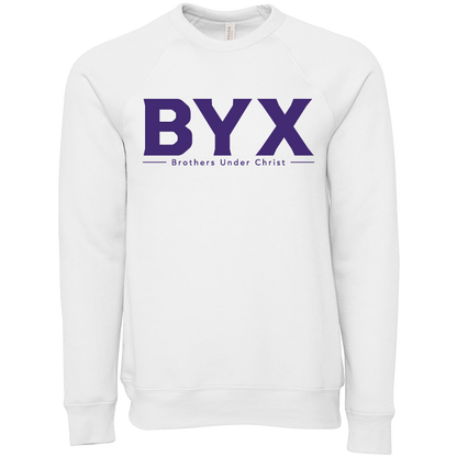 Beta Upsilon Chi Lettered Crewneck Sweatshirts