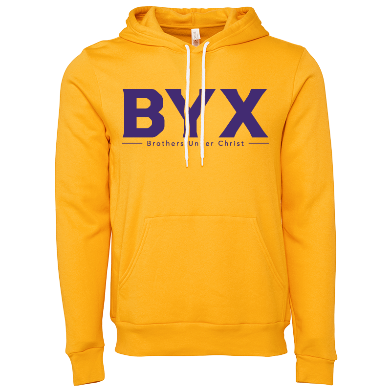 Beta Upsilon Chi Lettered Hooded Sweatshirts