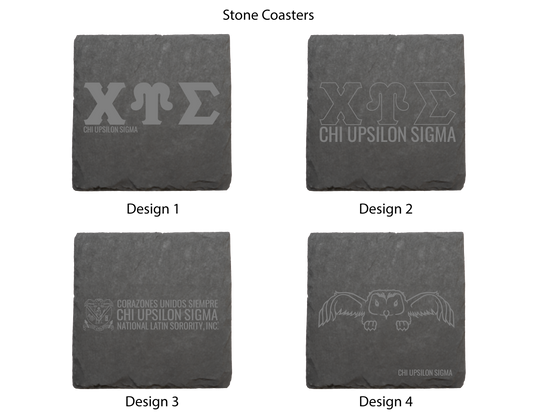 Chi Upsilon Sigma Stone Coasters - 4-Pack