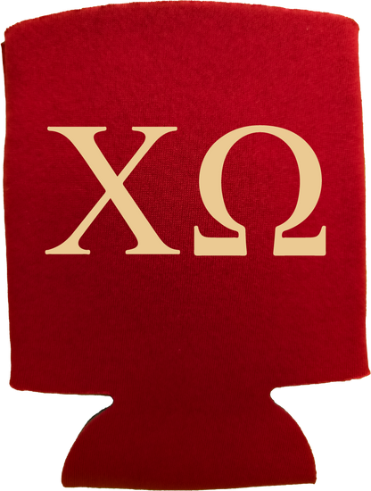 Chi Omega Can Coozies