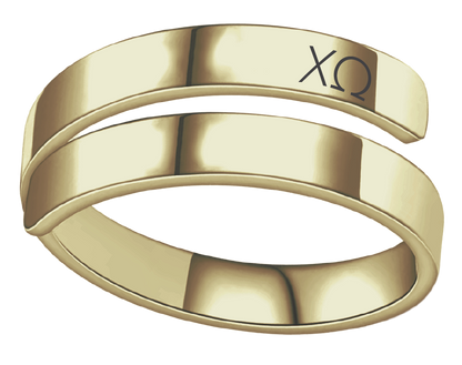 Chi Omega Lettered Rings
