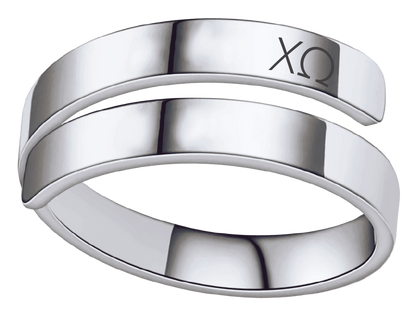 Chi Omega Lettered Rings