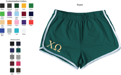 Chi Omega Lettered Women's Shorts