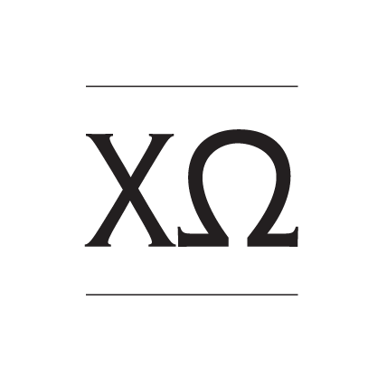Chi Omega Permanent Stickers