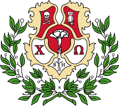 Chi Omega Permanent Stickers