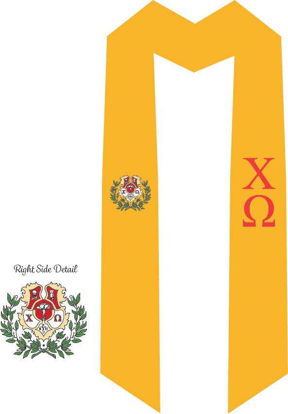 Chi Omega Graduation Stoles