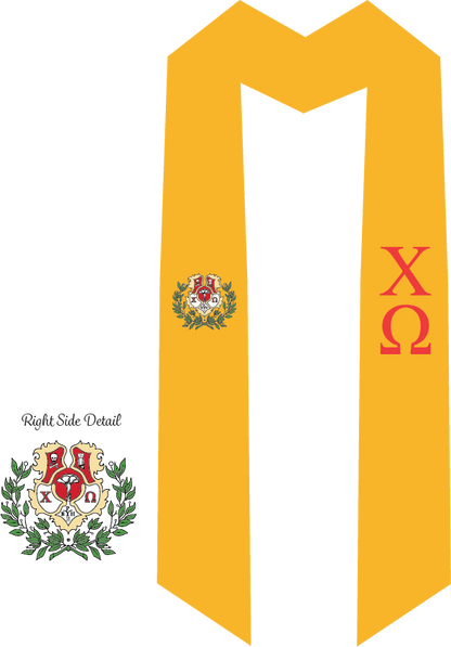 Chi Omega Graduation Stoles