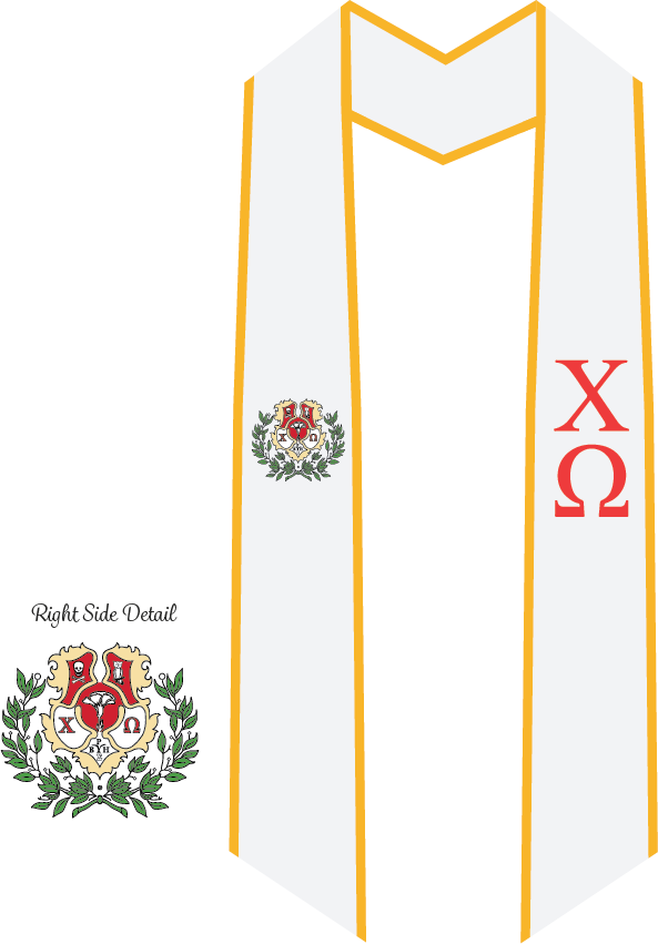 Chi Omega Graduation Stoles