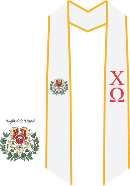 Chi Omega Graduation Stoles