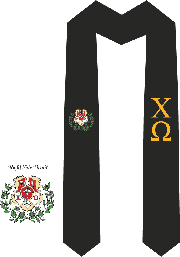 Chi Omega Graduation Stoles