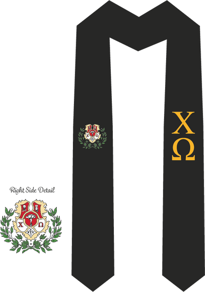 Chi Omega Graduation Stoles