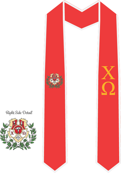 Chi Omega Graduation Stoles