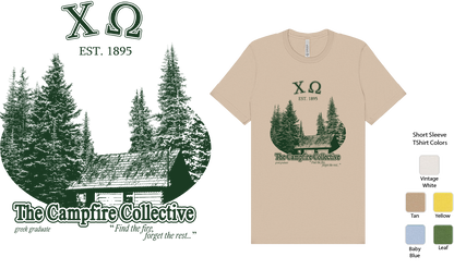 Chi Omega Forest Graphic T-Shirt