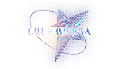 Chi Omega Pink Chrome Graphic Hoodie