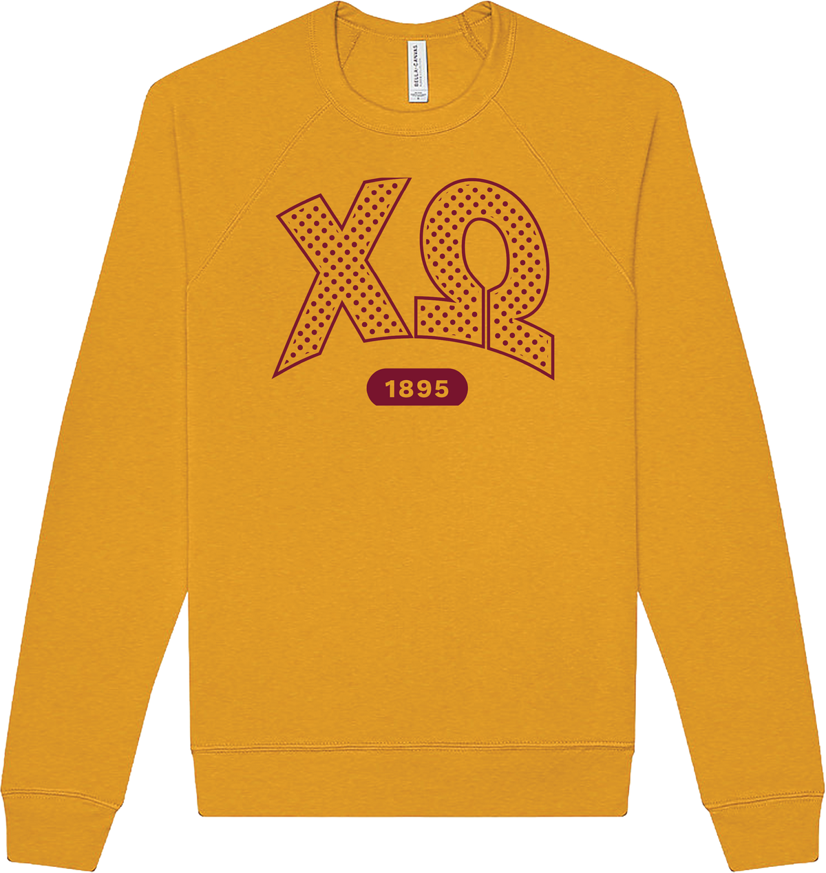 Chi Omega Varsity Polka Dot Crewneck