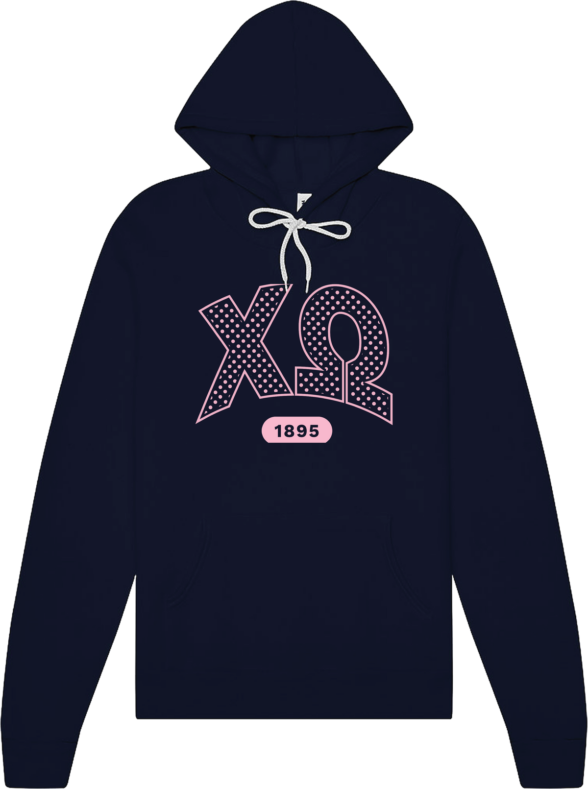 Chi Omega Varsity Polka Dot Hoodie