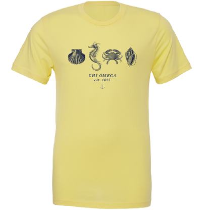 Chi Omega Nautical Graphic T-Shirts