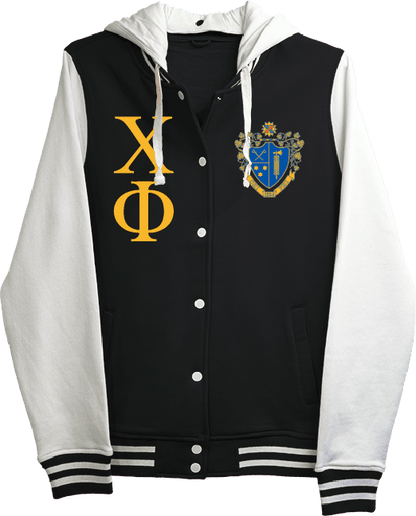 Chi Phi Varsity Hooded Sweatshirt