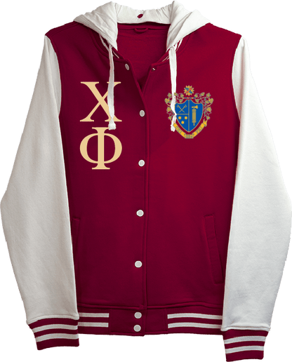 Chi Phi Varsity Hooded Sweatshirt
