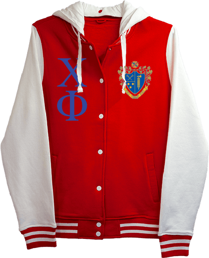 Chi Phi Varsity Hooded Sweatshirt