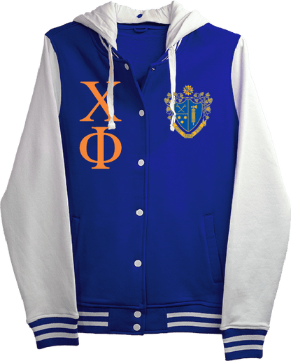 Chi Phi Varsity Hooded Sweatshirt
