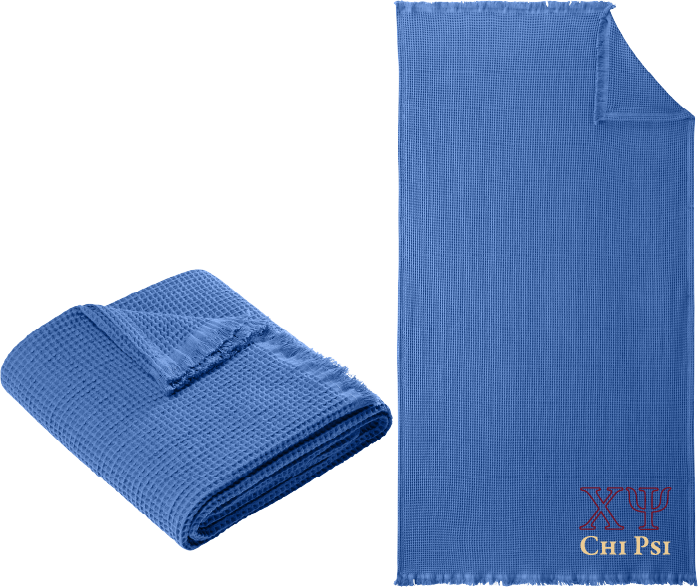 Chi Psi Letters and Name Blankets