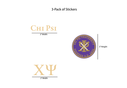 Chi Psi Stickers