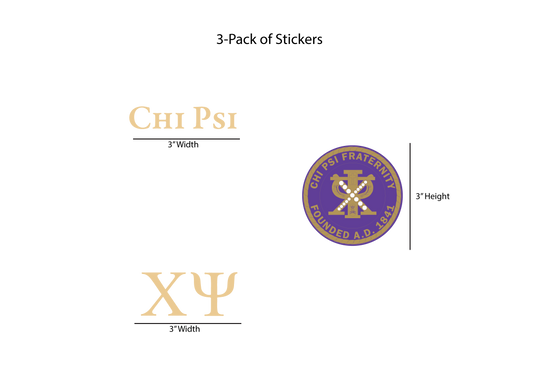 Chi Psi Stickers