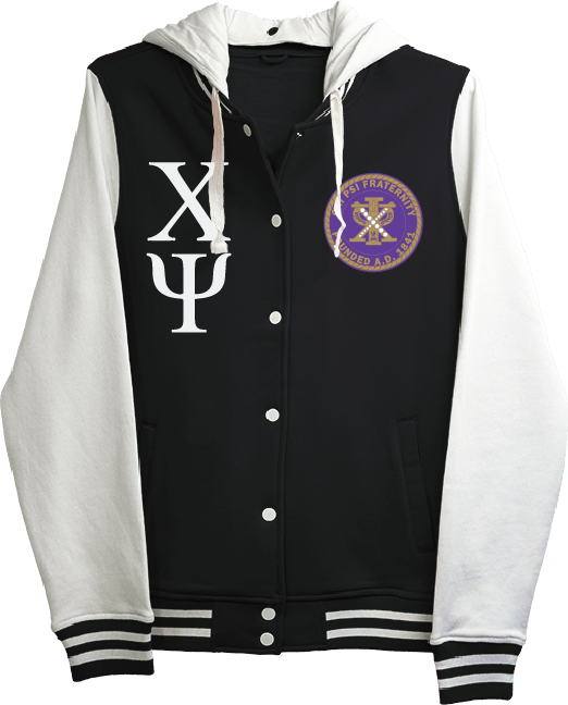 Chi Psi Varsity Hooded Sweatshirt