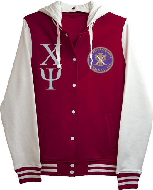 Chi Psi Varsity Hooded Sweatshirt