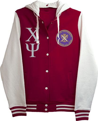 Chi Psi Varsity Hooded Sweatshirt