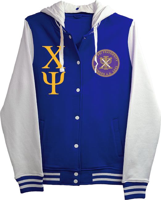 Chi Psi Varsity Hooded Sweatshirt