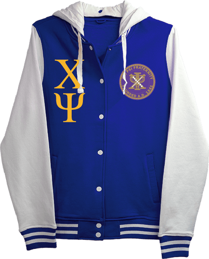Chi Psi Varsity Hooded Sweatshirt
