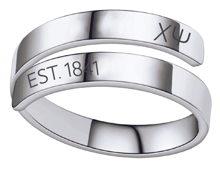 Chi Psi Year and Letters Rings