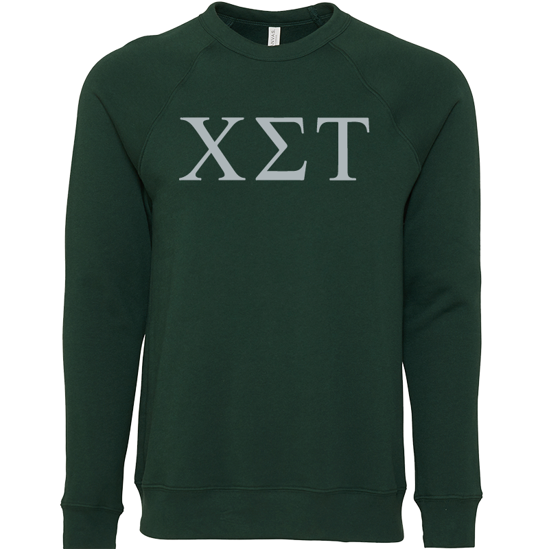 Chi Sigma Tau Lettered Crewneck Sweatshirts