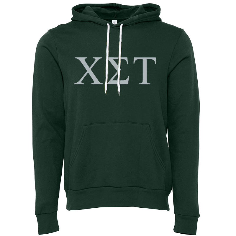 Chi Sigma Tau Lettered Hooded Sweatshirts