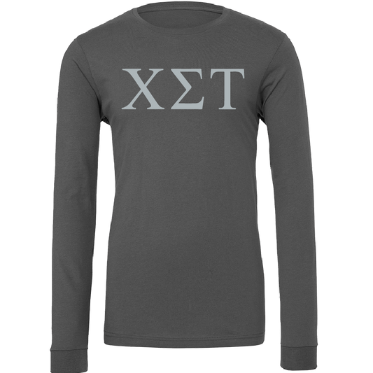 Chi Sigma Tau Lettered Long Sleeve T-Shirts