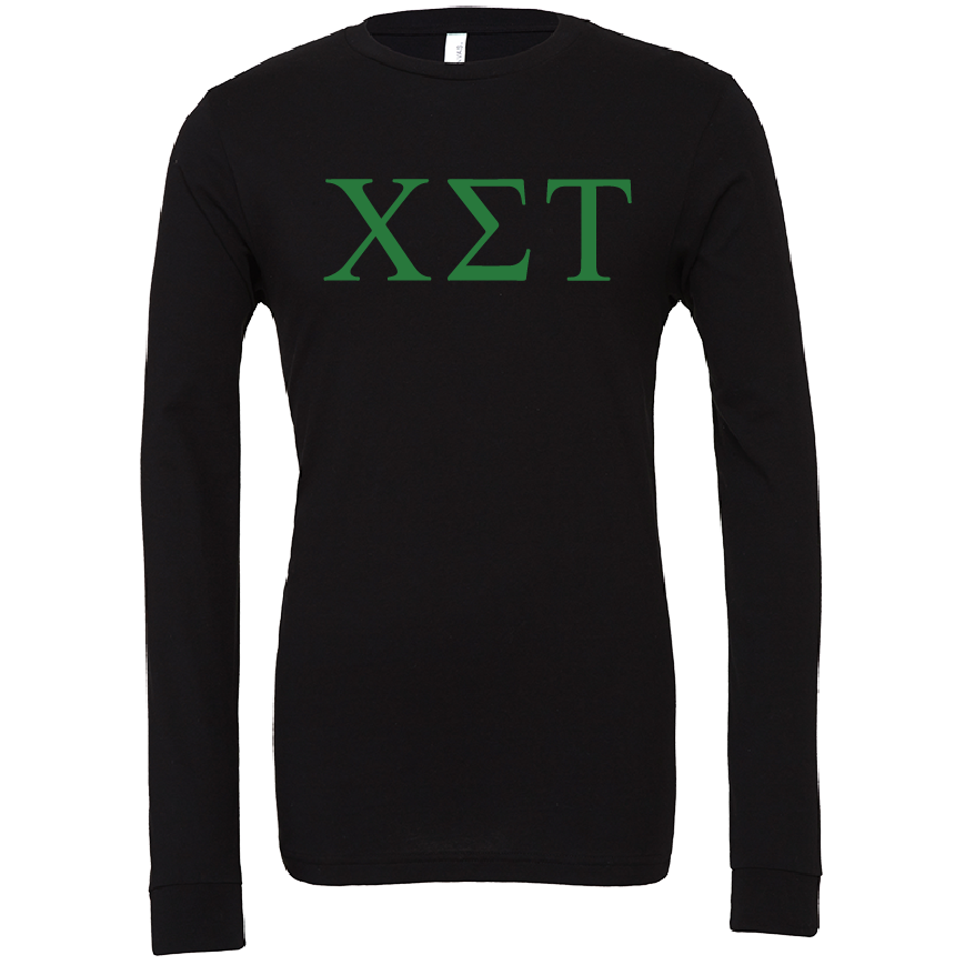 Chi Sigma Tau Lettered Long Sleeve T-Shirts