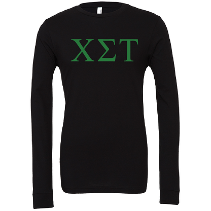 Chi Sigma Tau Lettered Long Sleeve T-Shirts