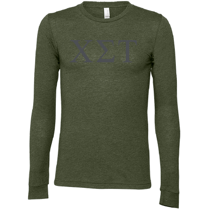 Chi Sigma Tau Lettered Long Sleeve T-Shirts