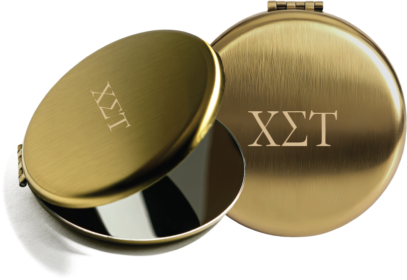 Chi Sigma Tau Lettered Pocket Mirrors