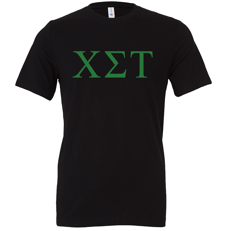 Chi Sigma Tau Lettered Short Sleeve T-Shirts